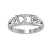 King Greek DELTA SIGMA THETA STERLING SILVER HORIZONTAL RING DST-R001