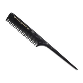 Hercules Sägemann 189 R 499 R Professional Touching Comb Natural Rubber 8 Inch Hair Comb with Changing Teeth 2/1 Toupeer Comb Handle Comb Grip-Back (189R)