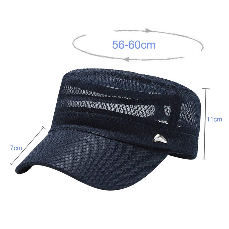 LYING Cool Hat, Sunshade, Cap, Men's, Mesh, UV Work Cap,