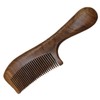 Healvian Wooden Hair Comb with Round Handle Durable Smooth Comb