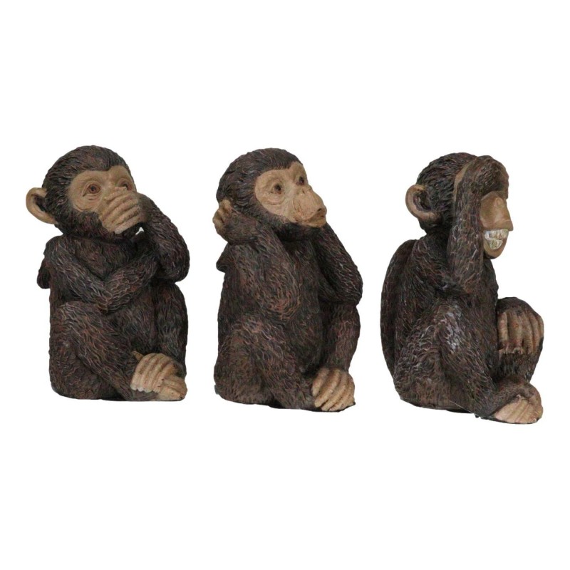 Wise Monkeys See Hear Speak No Evil Ape Collectible Figurine