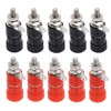 10 x 4 mm Banana Socket Black Red Binding Post