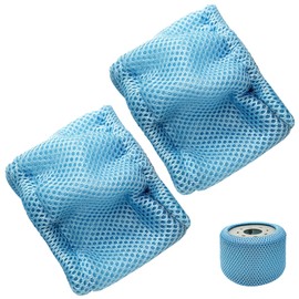 YJSDDNTY Pack of 2 Filters for Whirlpool, Protective Nets Compatible with Whirlpools Filter, 90 Pleats Strainer Replacement Filter, Pool Spa Accessories