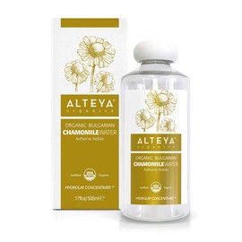 Alteya Organic Chamomile Water 500 ml - USDA Certified Organic Flower Water, Steam Distilled from Fresh Anthemis Nobilis Flowers - Hydrating, Soothing and Soothing