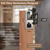 38" Concealed Sliding Barn Door Hardware Kit with Soft-Close Mechanism