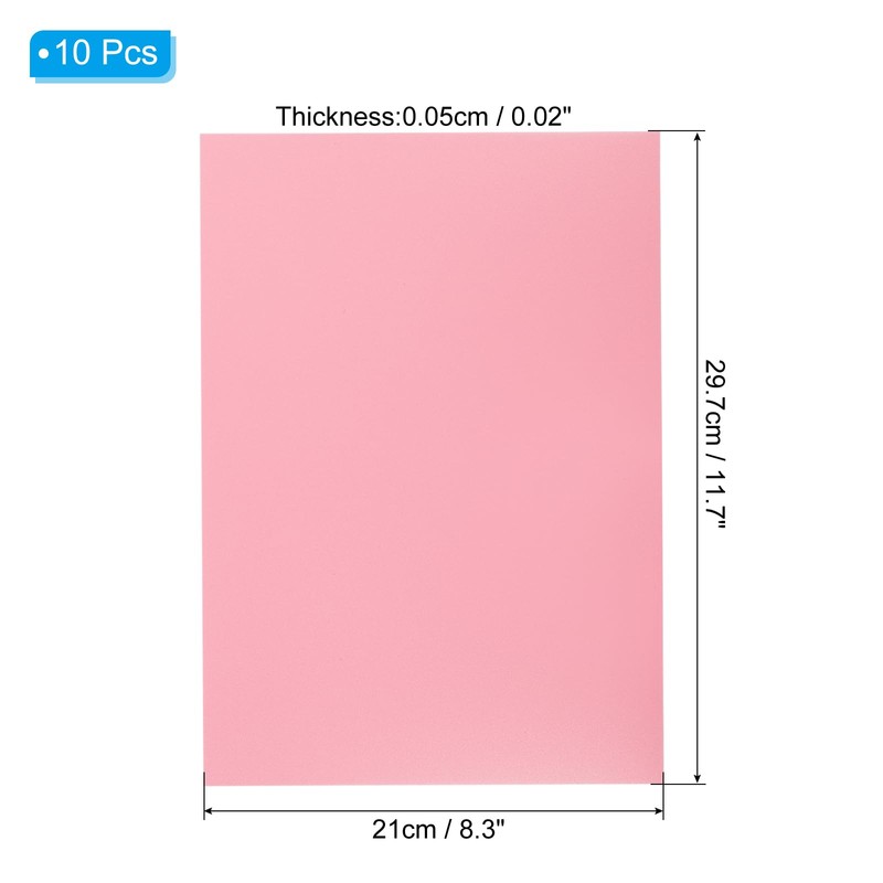 PATIKIL 20 Mil Clear PVC Binding Covers, 10 Pcs Front