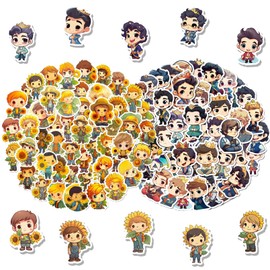 CUTELIILI 100Pcs Water Bottle Stickers for Kids, Cute Boy Girl Stickers for Water Bottles, Vinyl Waterproof Aesthetic Laptop Sticker Pack Classroom Prizes Skateboard for Kids Teens Girls Students