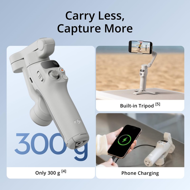 DJI Osmo Mobile 7 Gimbal Stabilizer for iPhone, Android, Built-in