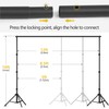 OPKING 10x12Ft Backdrop Stand Heavy Duty, Adjustable Photo Backdrop Stand