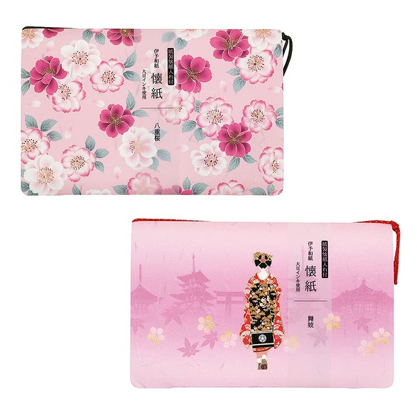 Kamiso Sansho Kimono Beauty Kaiseki Paper with Case, Set of