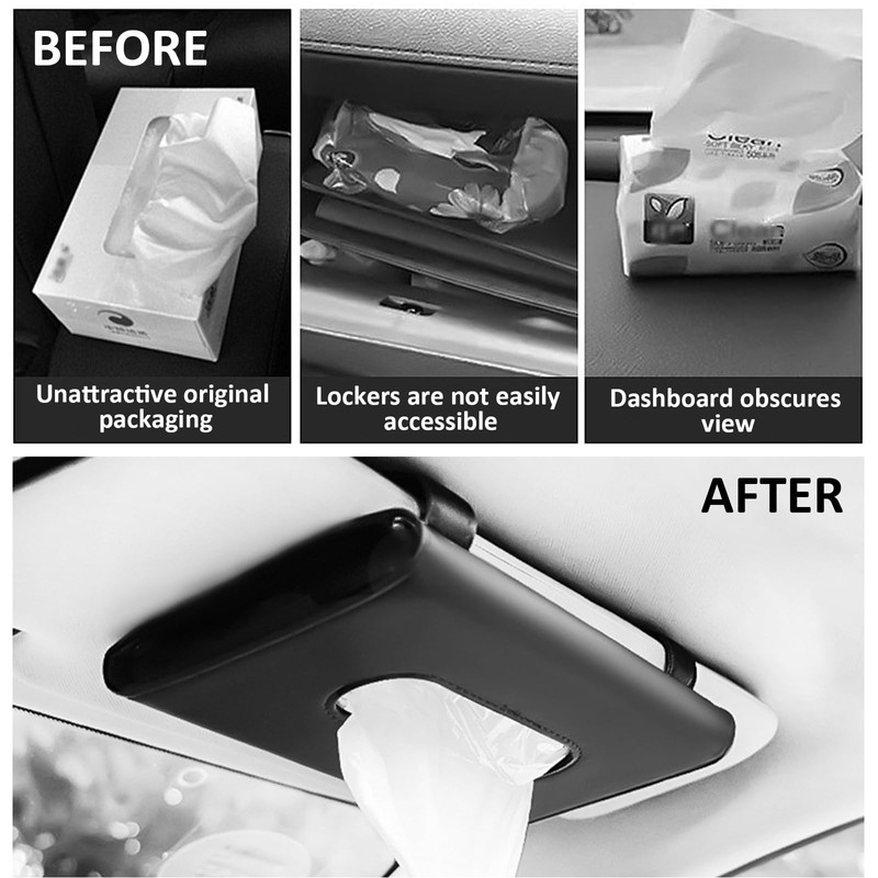 HIAHXC 1 x Car Tissue Box, Tissue Box for Car,