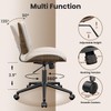 YaFiti Home Office Chair with Wheels, Armless Office Desk Chair