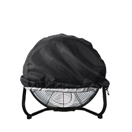 BJYasoppu Dustproof Cover for Industrial Fan,Fit for 18"&20" High Velocity Movement Heavy Duty Drum Fan, Heavy Duty Outdoor Floor Fan Cover,Fits up to 24 * 24 * 7.5 inches(Black)