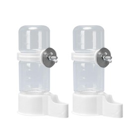 Bird Feeder Water Container Automatic Set of 2 140ml Water Bottle Bait Container Automatic Water Supply Feeder Bird Feeder Water Drinking Bird Pet Small Animal Transparent Bird Cage Hanging External
