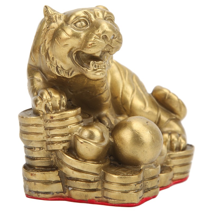 Brass Tiger Statue Sturdy Durable Brass Attract Wealth Fortune Easy