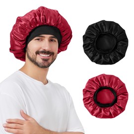 Supaze Satin Silk Bonnet Shower Cap