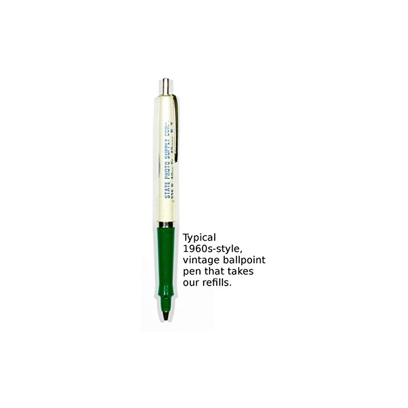 Sound Feelings Vintage Ballpoint Pen Refills, 2-Pack – Green