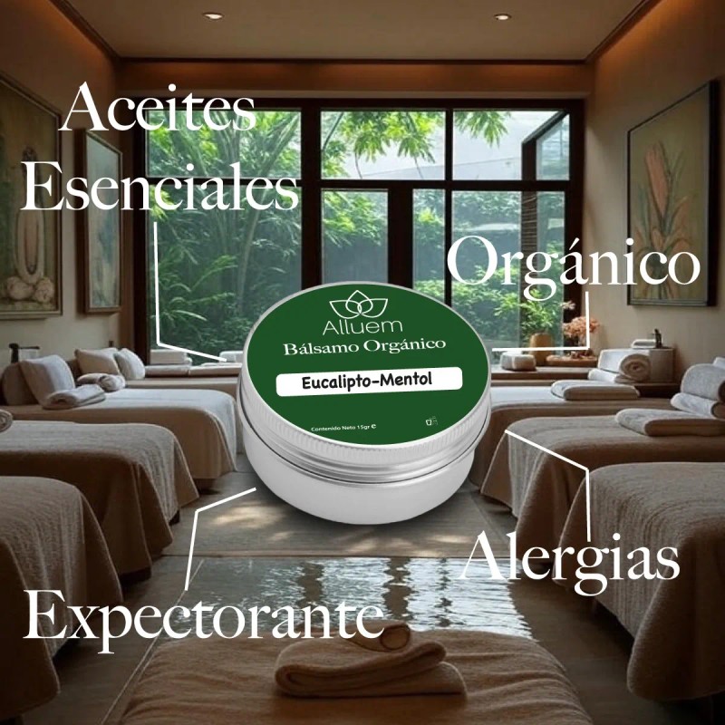 Bálsamo Alergias Relajación Aceite Esencial Eucalipto Mentol