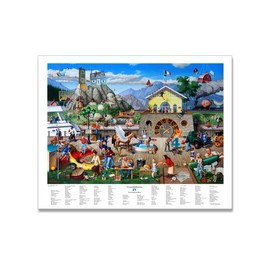 T. E. Breitenbach Proverbidioms IV: Who Missed The Boat? - Poster 28x22 inches