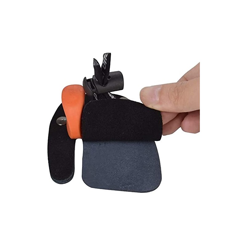 ELONG OUTDOOR Leather Archery Finger Protection Pad Glove Tab Bow