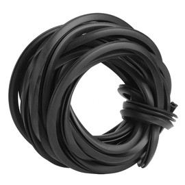 Greenhouse Rubber Strip, 18 m, Black Universal Rubber Sealing Strip, Glass Seal, Rubber Cable for Greenhouse Supplies (18 m/59.1 ft)