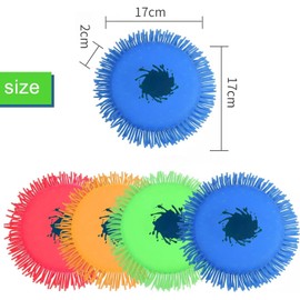 Wasser Frisbee,4 Stück Wasser-Wurfscheibe,Wasser Wurfscheibe aus Schaumstoff und Silikon,Wurfscheibe Wasserspielzeug,Wasserspielzeug Pool für Kinder,Sommer Spaß