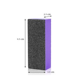 SKYPIA Nail Buffer 3 Sided Blocks Sanding Buffing Grinding Polisher File Shine Nail Art Pedicure Manicure Tool Acrylic Nail Kit Manicure Set Nail Buffer Block (2 PCS) (Purple)