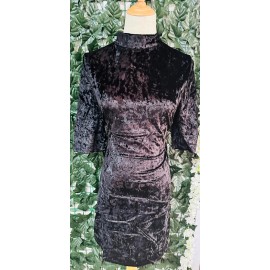 Style Therapy Black Knee-Length Dress Size  L Round Neck Back Zip Style #5 BRAND NEW