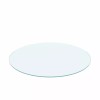 unbranded 24 Round Tempered Glass Table Top, 1/4 Thick, Flat