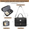 Women Weekender Travel Duffle Bags: Duffel Overnight Bag with Shoe