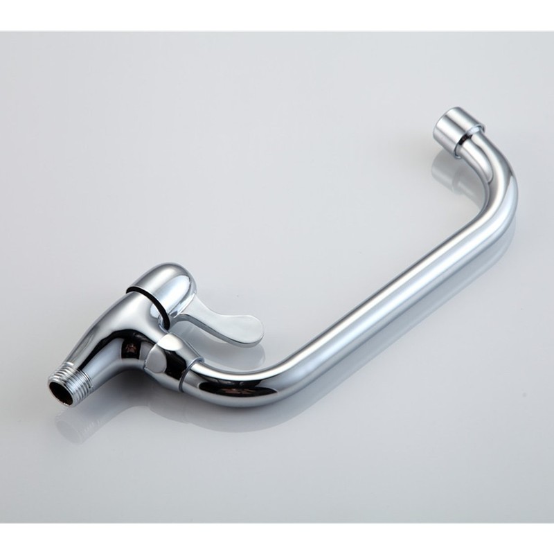 Modern Kitchen Sink Wall Mounted Swivel Spout Cold Tap Single