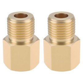 LT Easiyl 2Pcs Brass Thread Adapter M14 x 1.5 Female to M16 x 1.5 Male For Sump Plug Fan Switch