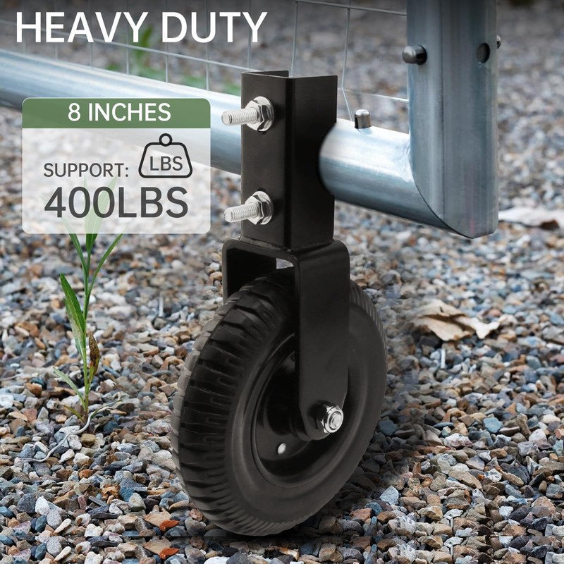 Gate Wheel 8 inch Under Mount Farm Gate Caster with