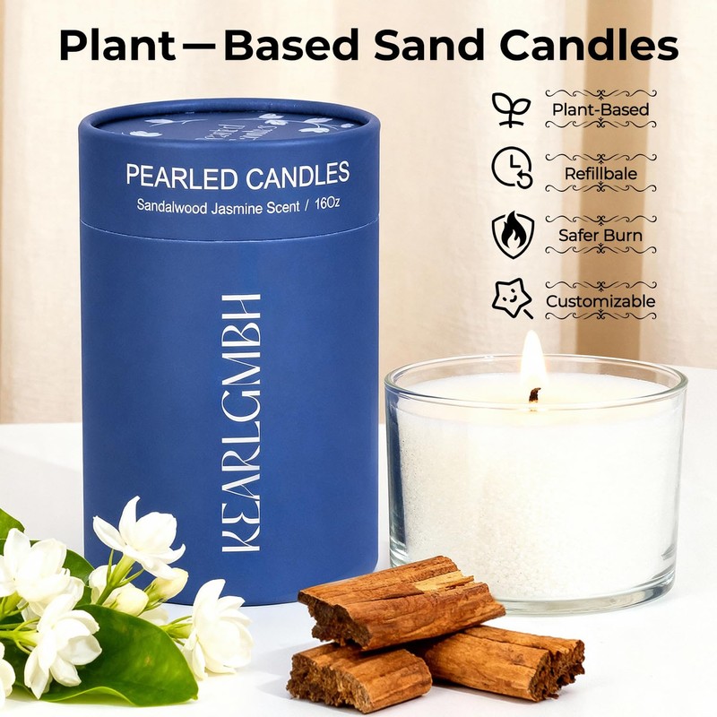 Sand Candle Making Kit - 1 lb Pearled Candle Sand