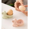 ARFUKA Egg Cups Ceramic Rabbit Egg Cup Set Single Easter