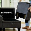 Belffin Belffin Fabric Modular Sectional Couch Armrests with Cup Holder,