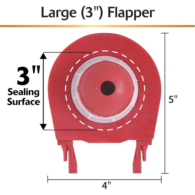 Korky 3060BP Universal Toilet Flapper Replaces Most Large 3-Inch Flappers