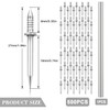 Seamless Nail with Double-Headed Base Thread, Pack of 500 Nails,
