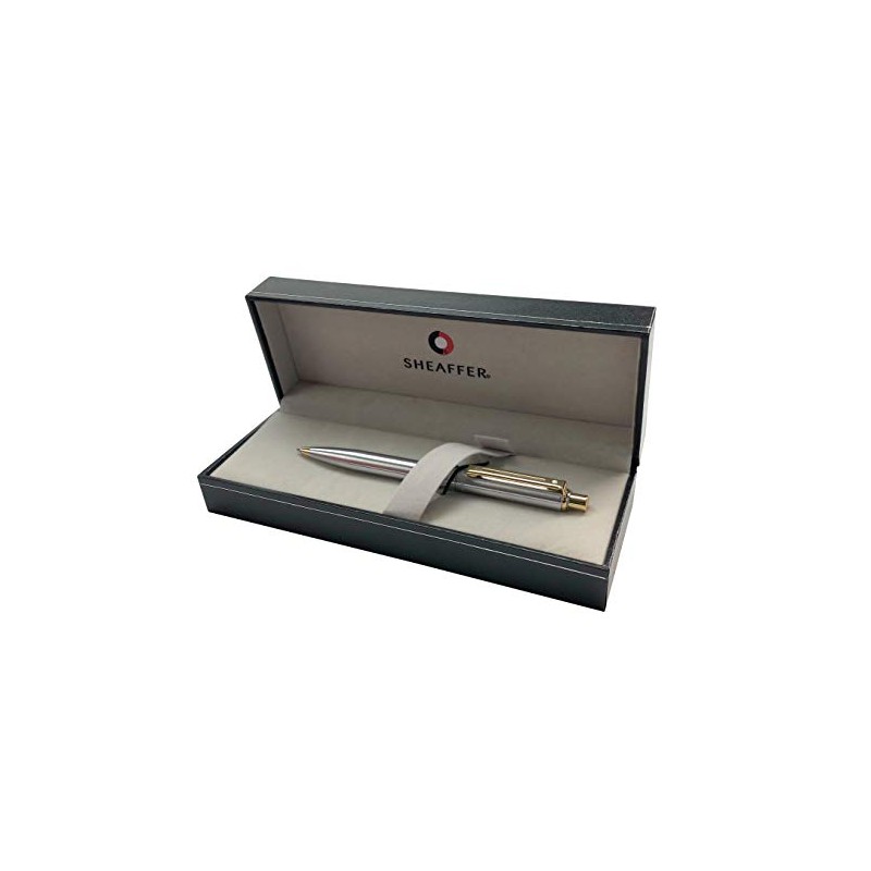 Sheaffer Sentinel Ballpoint Chrome - Gold Trim