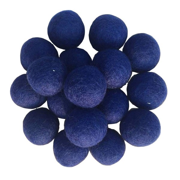 3cm 30mm Wool Felt Balls Beads 100% Natural Wool Felting