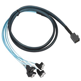Mini SAS Interface HD 36P SFF-8643 to SATA 7Pinx4 Connector Injection Molding Hard Drive Cable