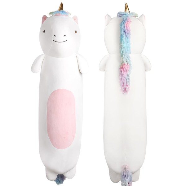 Dalmao 55 cm Long Unicorn Plush Cushion, Unicorn Soft Toy,