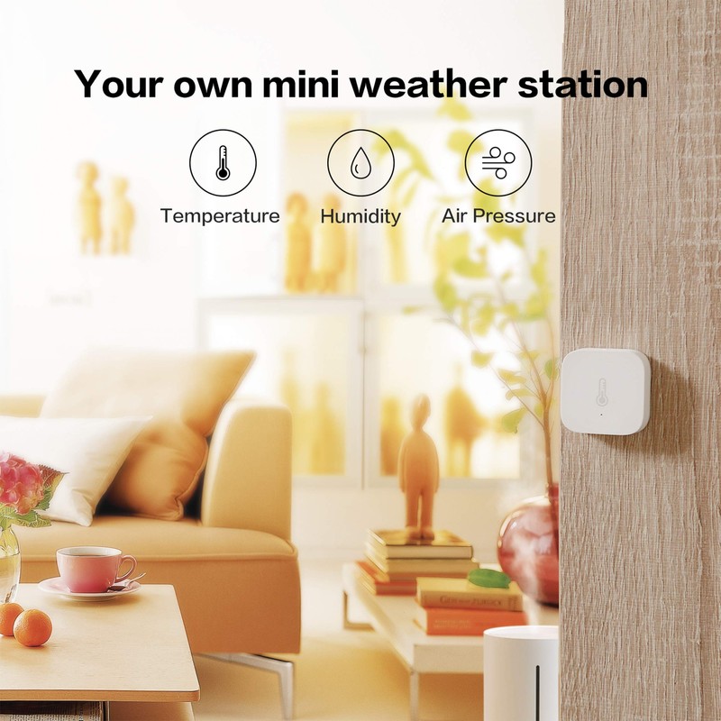 Aqara Zigbee Temperature and Humidity Sensor, Wireless Thermometer Hygrometer for