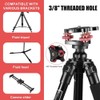 Peakloong Tripod Leveling Base with 3/8 to 1/4 Bracket Adapter,