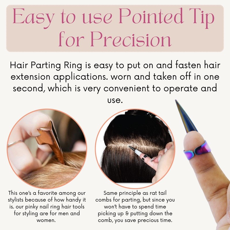 Cross Edge Pro Hair Parting & Sectioning Ring 1PC Stainless