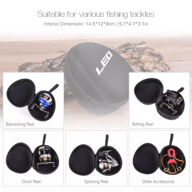 LEO FISHING Fishing Reel Bag Protective Reel Case Cover fr Baitcasting Drum A5D8