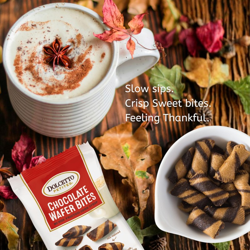Dolcetto Petites Wafer Bites, Chocolate Flavor, 0.7 Oz Snack Bags