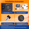 High Security Electronic Safe Lock Replacement Keypad with Solenoid Lock