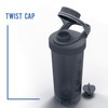 BluePeak Protein Shaker Bottle 28-Ounce, 3-Pack with Twist Cap. BPA