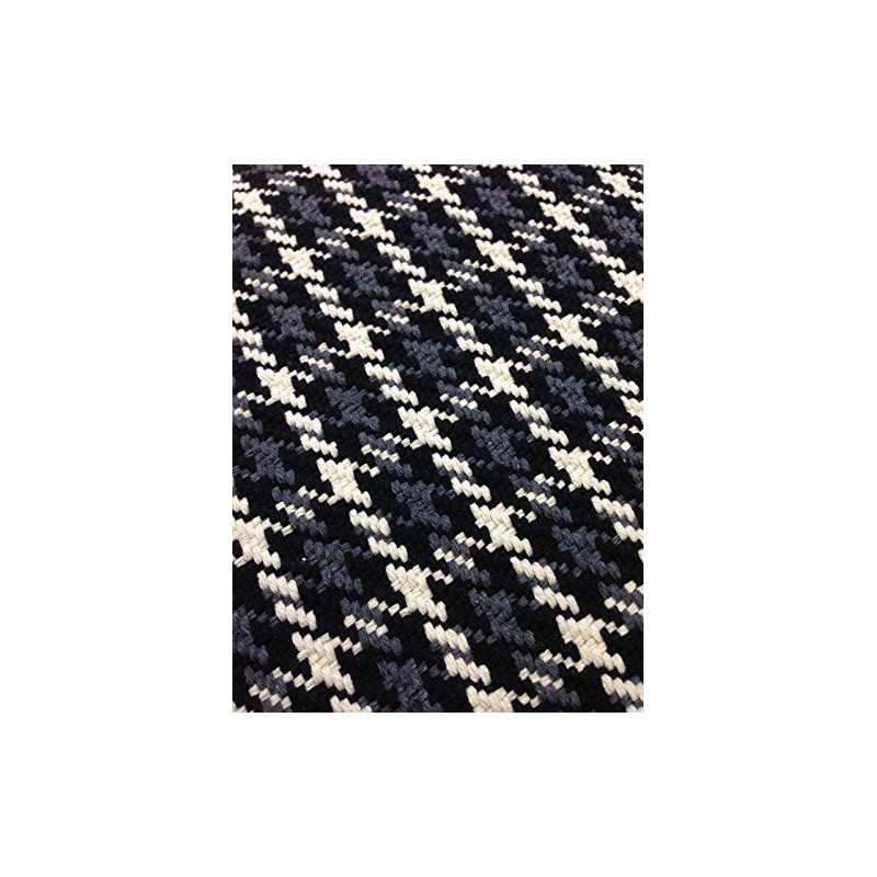 Patchwork Rug Hand-Woven Carpet Rag Rug 70 x 70 cm